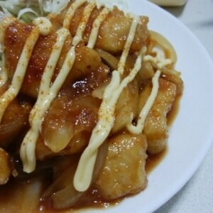 簡単！鶏胸肉の甘辛照り焼きチキンマヨ